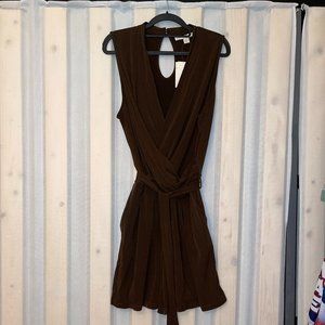 BOSTON PROPER MOCK WRAP ROMPER XL NWT